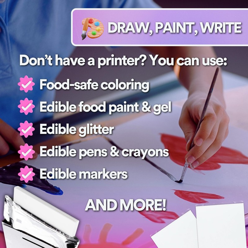 paper2eat Frosting Sheets Premium 8.5“ x 11“ - 3 Count