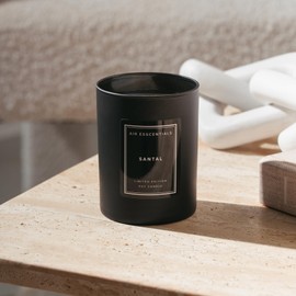 Air Esscentials Santal Candle - Natural, Clean Scented Candle for Home | Luxurious Sandalwood & Cardamom Scented Soy Wax Blend | Warm, Earthy Aroma with Floral Hints | 70 Hour Burn Time | 11 oz