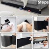 LOMSIOY Couch Gap Blocker Adjustable Bumper for Under Furniture with