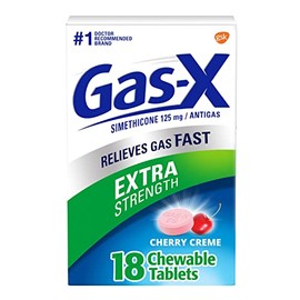 Gas-X Gas-X Extra Strength Chewable Gas Relief Tablets with Simethicone 125 mg, Cherry - 18 Count