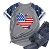 American Flag Heart Shirt for Women Patriotic Tshirt 4th of