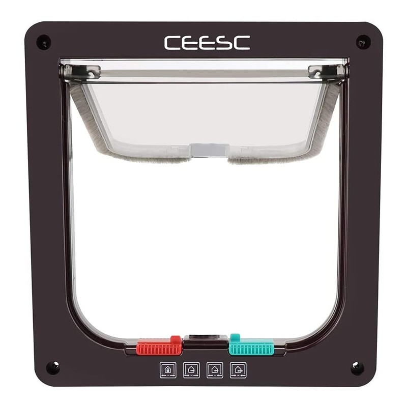 CEESC 4-Way Pet Door Small for Dogs and Cats Pet