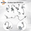 Niyako 6pcs Fuel Injector Supply Lines Replacement# 5086872AB 5086871AA 5086873AB