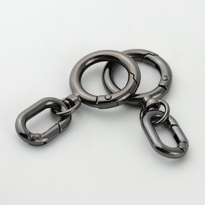 [FUSSED] 2pcs Key Ring, Backpack Buckle, Spring Gate O-Ring Round