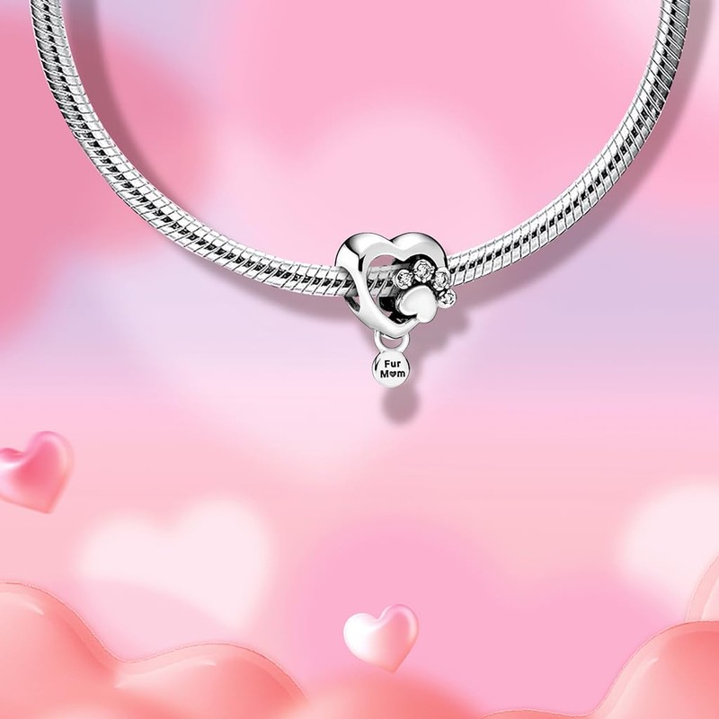 PHCLASY Love Mum Charms Compatible for Bracelets and Necklaces Jewelry