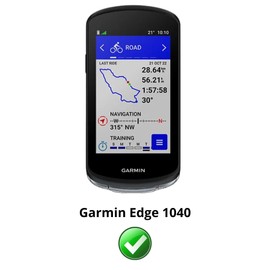 PHONILLICO PHONILLICOCase für Garmin Edge 1040 – Schwarze Silikonhülle mit weichem Schutz