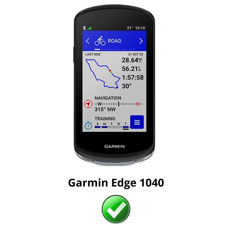 PHONILLICO PHONILLICOCase für Garmin Edge 1040 – Schwarze Silikonhülle mit