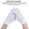 Wanmu 5 Pairs White Usher Gloves for Church for Men