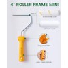 VOOMEY Paint Roller 4 inch with Small Foam Roller Paint,13-Piece