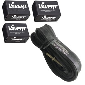 Vavert 700 x 18-25c Road Bike Inner Tubes - Presta 60mm Long Valve (Set of 3)