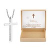Ldurian Cross Necklace for Men | Bible Verse Inspirational Cross