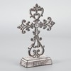 Retrome Metal Cross Stand Tabletop for Home Decor, 10.6" H