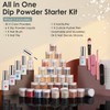 Lavender Violets 94 PCS Dip Powder Nail Kit Starter, 30