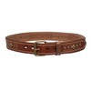 Full Grain Leather Studded Roller Buckle Belt – 1.5" Wide