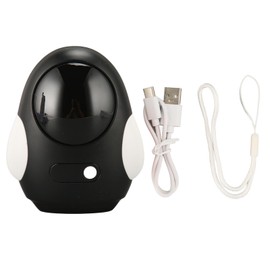 Rechargeable Hand Warmer 5000mAh Cute Cartoon Penguin Shape 3 Levels Adjustable Portable Electric Pocket Heater for Outdoor Sports Black