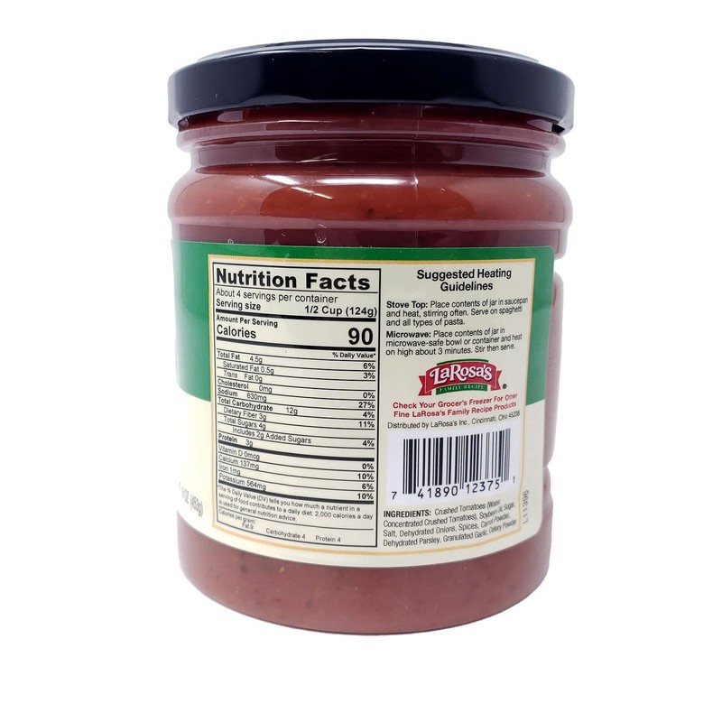LaRosa's Original Pasta Sauce 16oz. - 4 Pack, 16.0 Ounce