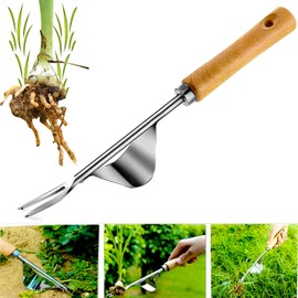 Garden Weeder Tool, Stainless Steel Dandelion Remover Tool, Manual Weeder Puller Tool, Bend-Proof Garden Weeding Tool for Lawn Yard