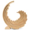 Large Wooden Rainbow Stacker Arches, Set of 12 pcs., Natural