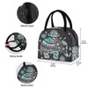 ZZKKO Indian Lotus Ethnic Elephant Lunch Bag Box Tote Organizer