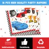 WERNNSAI Racing Car Party Supplies Set - Checked Racing Car