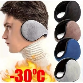 Unbranded Ear Muffs Fleece Earwarmer Winter Ear warmers Mens Womens Behind the Head Design - Coffee