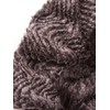 Faux Fur Stretchable Scarf Neck Warmer - Brown
