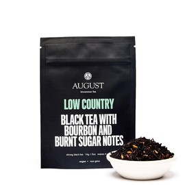 August Uncommon tea Low Country - Bourbon Sugar Black Tea - Size: 4 cup deluxe sample