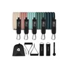 Retrospec Train Resistance Bands Set (5pc) Workout Bands w/Handles, Door