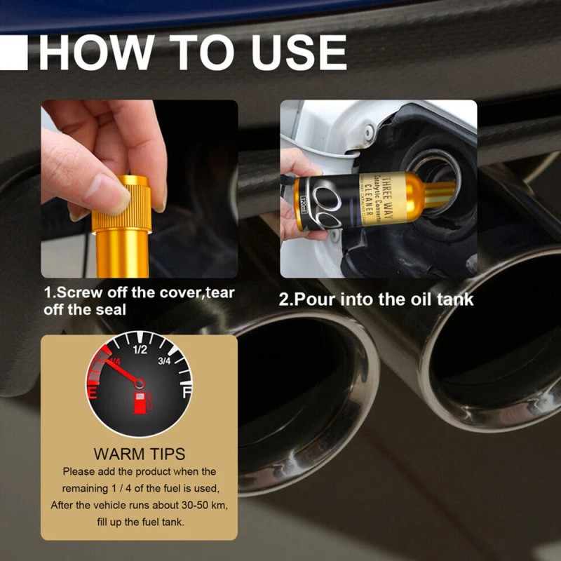 5PCS Instant Car Exhaust Handy Cleaner Catalytic Converter Easy To