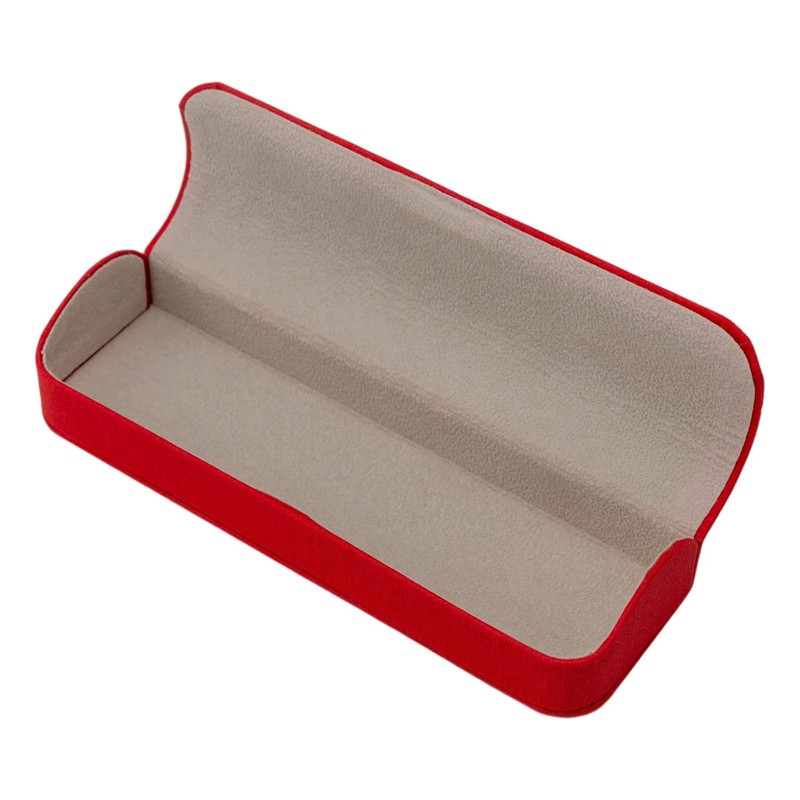 テーシーケース メガネケース おしゃれ スリム ケース マグネット式 スチール ポリウレタン レッド コンパクト