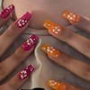 Press on Nails Medium Square Shaped Acrylic Glossy Full Cover