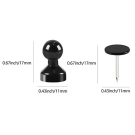 40 Sets Colorful Magnetic Thumb Tacks, Magnet Metal Push Pins, Poster Hangers for Cork Board, Bulletin Board, Cubicle, Wall and Classroom