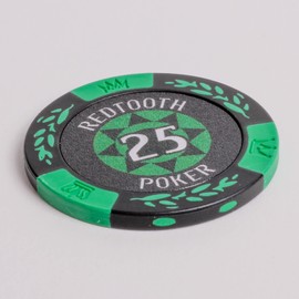 Redtooth Poker 25 Value 14g Numbered Casino Chip Roll