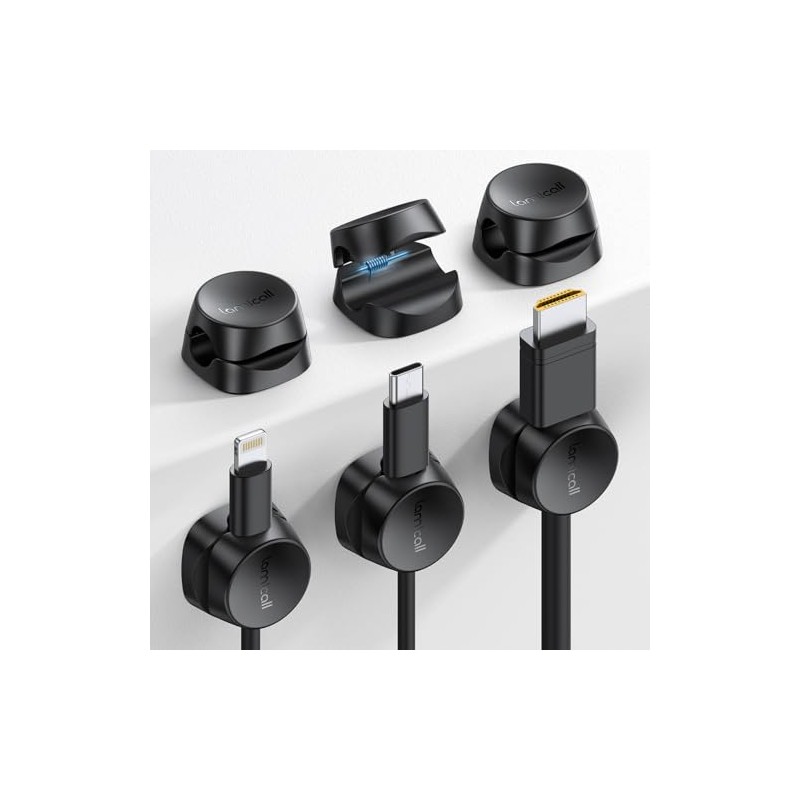 Lamicall 6 Piezas Organizador de Cables - Cerradura 1s Estirar