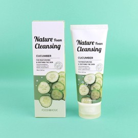 (3ea) Foodaholic Nature Foam Cleansing 150ml / Cucumber / (3개)푸드어홀릭 네이처 폼 클렌징 150ml  오이