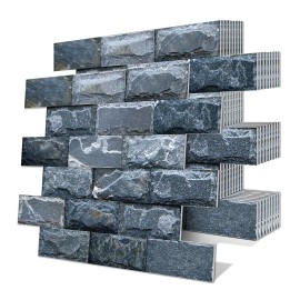 10 Pcs 13.5 X 11.5 Inch Self Adhesive Tile Stickers Waterproof PVC+PE Backsplash Tile Peel and Stick Wall Tiles for KitchenColor: AST-G08