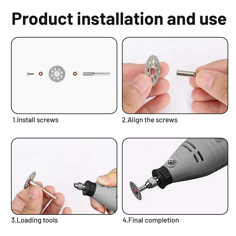 Leogony 88 Pcs Rotary Tool Cutting Discs Set, Multi Accessories