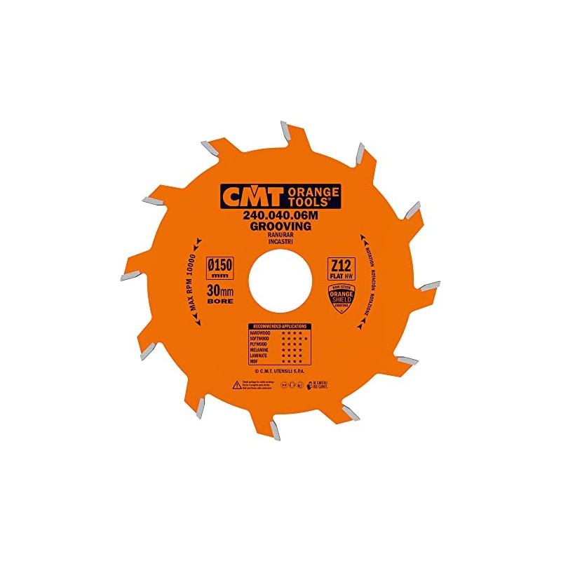 CMT Orange Tools Band Slot Cutter Circular Saw Blade 150