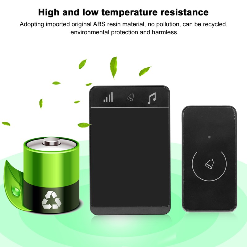 Wireless Doorbell IP47 Waterproof Intelligent Touch Control 150M Range ThroughWall