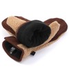 Harssidanzar Men's Sherpa Mitten Finger Liner Outdoor Mitt for Winter