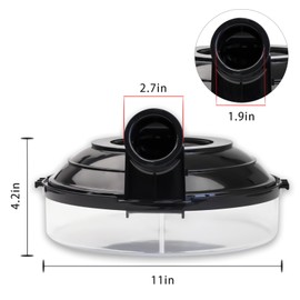 2 Quart Water Pan (Basin) Compatible with Rainbow Vacuum Cleaner, Replacement for RAINBOW Genuine 2 Quart Water Pan (Basin), Fits Models SE, D4, and D3