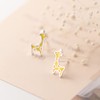Giraffe Earrings Hypoallergenic 925 Sterling Silver Animal Stud Earrings Jewelry