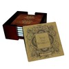 Jane Austen Books Coaster Set - Sandstone Tile with Cork