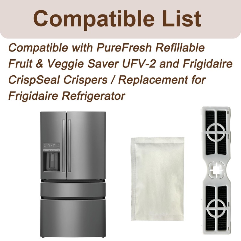 Beaufan 3 PCS PureAir AF-2 ‎(FRGPAAF2) Refrigerator Air Filter and