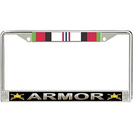 MilitaryBest U.S. Army Armor Afghanistan Veteran License Plate Frame