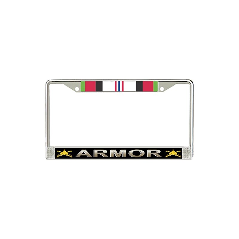 MilitaryBest U.S. Army Armor Afghanistan Veteran License Plate Frame