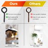 8PCS Screw Eyes, 3.2 Inch Black Eye Hooks Screw Self