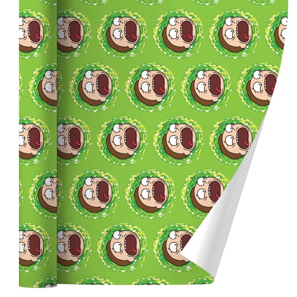 GRAPHICS & MORE Rick and Morty Morty Headshot Gift Wrap Wrapping Paper Rolls