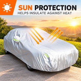 Full Exterior Car Cover for Outdoor Parking – Sun, Snow & Dust Protection for Sedans, Hatchbacks and SUVs