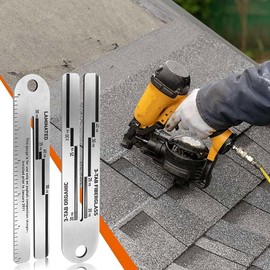 3Pcs Shingle Gauge, 4/09 Shingle Gauge Roof Pitch Gauge with Carabiner Roofing Gauge for Measuring Analyzeing Thickness Easy to Use